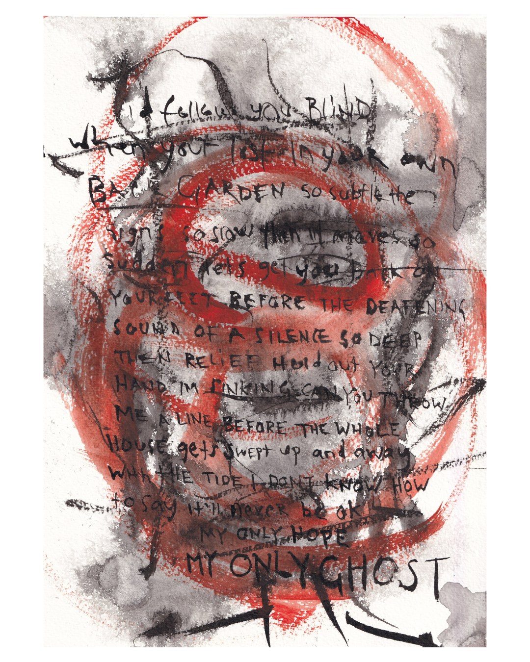 My Only Ghost | Lyric Print