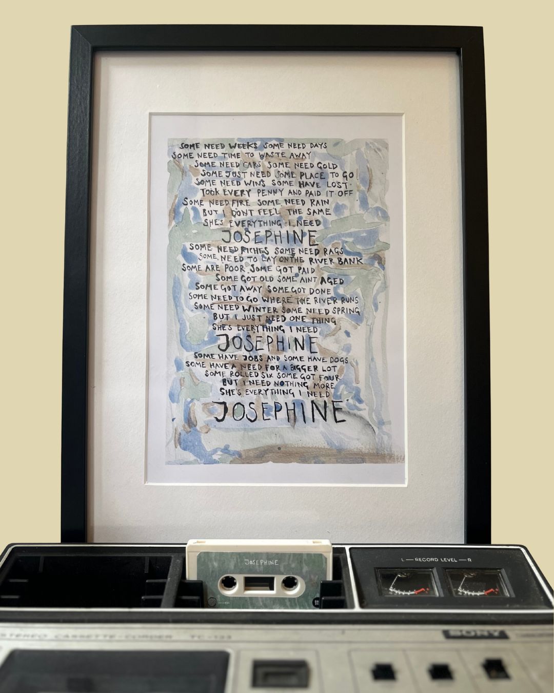 Josephine — Lyric Print (Room 7 Artefact)